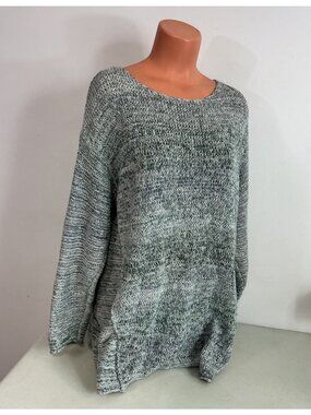 Pure Jill Sweater Oversized V Neck Womens 2X